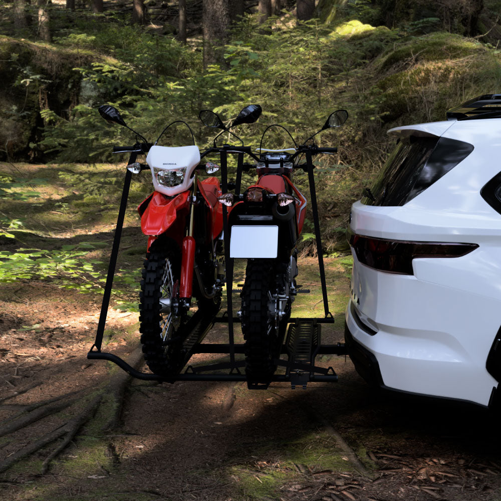 Ultimate Dual Motorcycle Hitch Carriers: MotoTote Max and Max+ Dual
