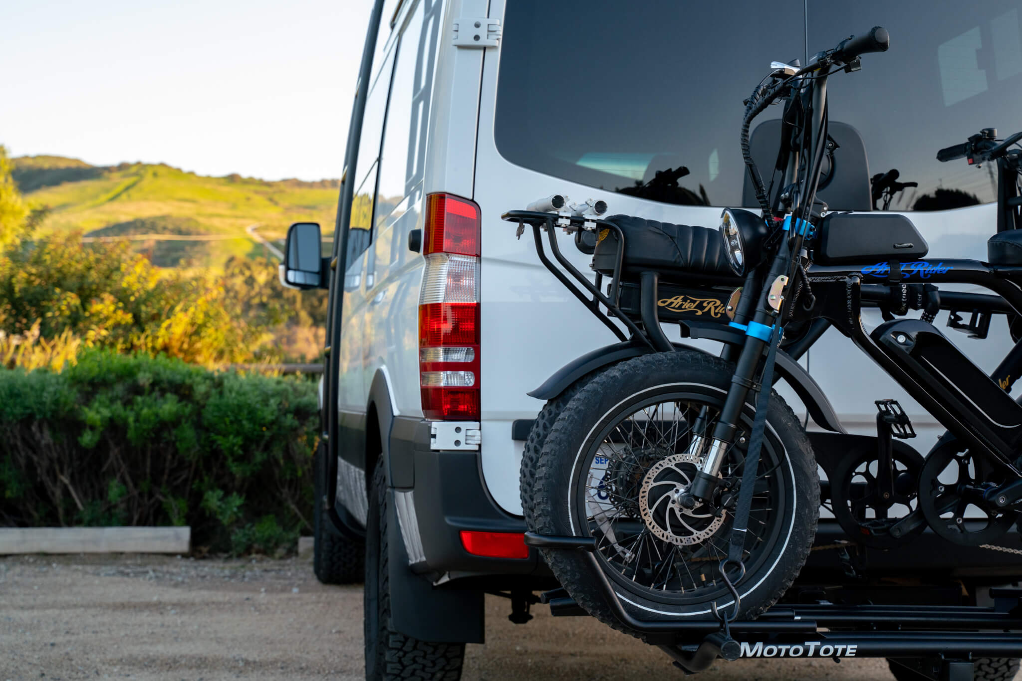 Ariel Rider Grizzly Dual Bicycle Rack for Electric Bikes on Sprinter Van
