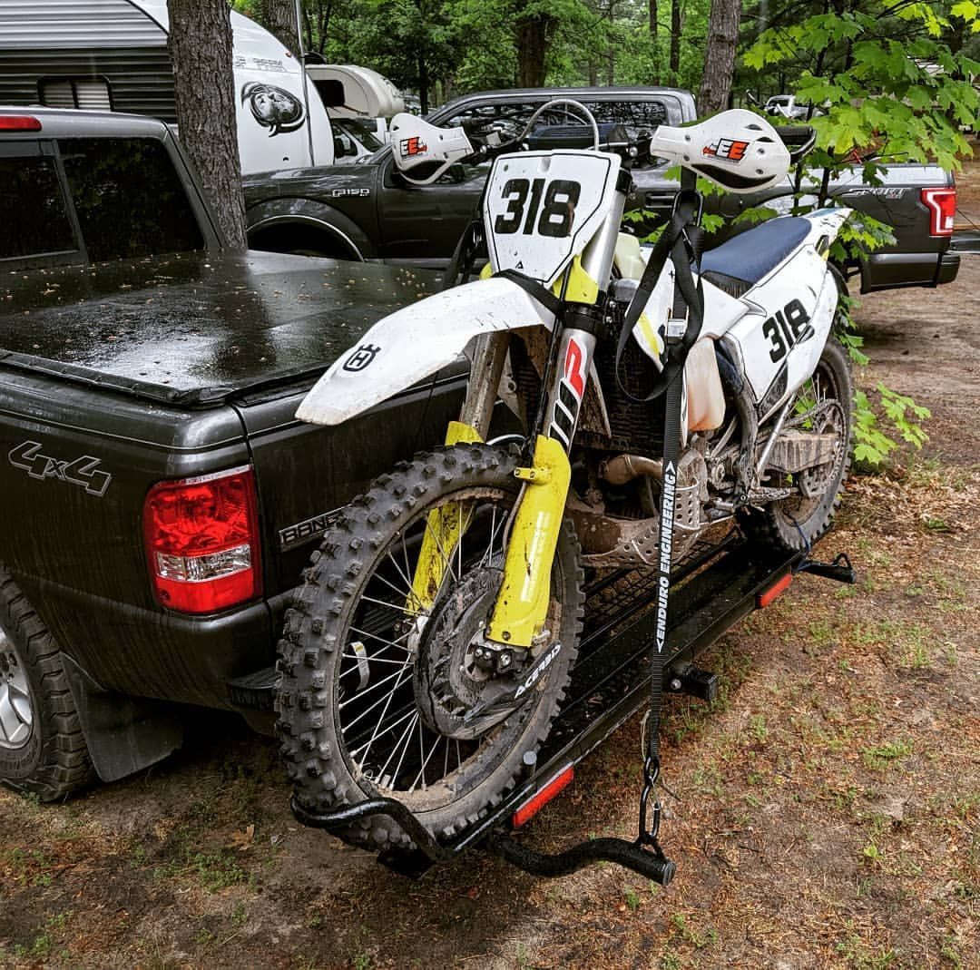 Husqvarna Dirt Bike Hitch Carrier on a Ford Ranger