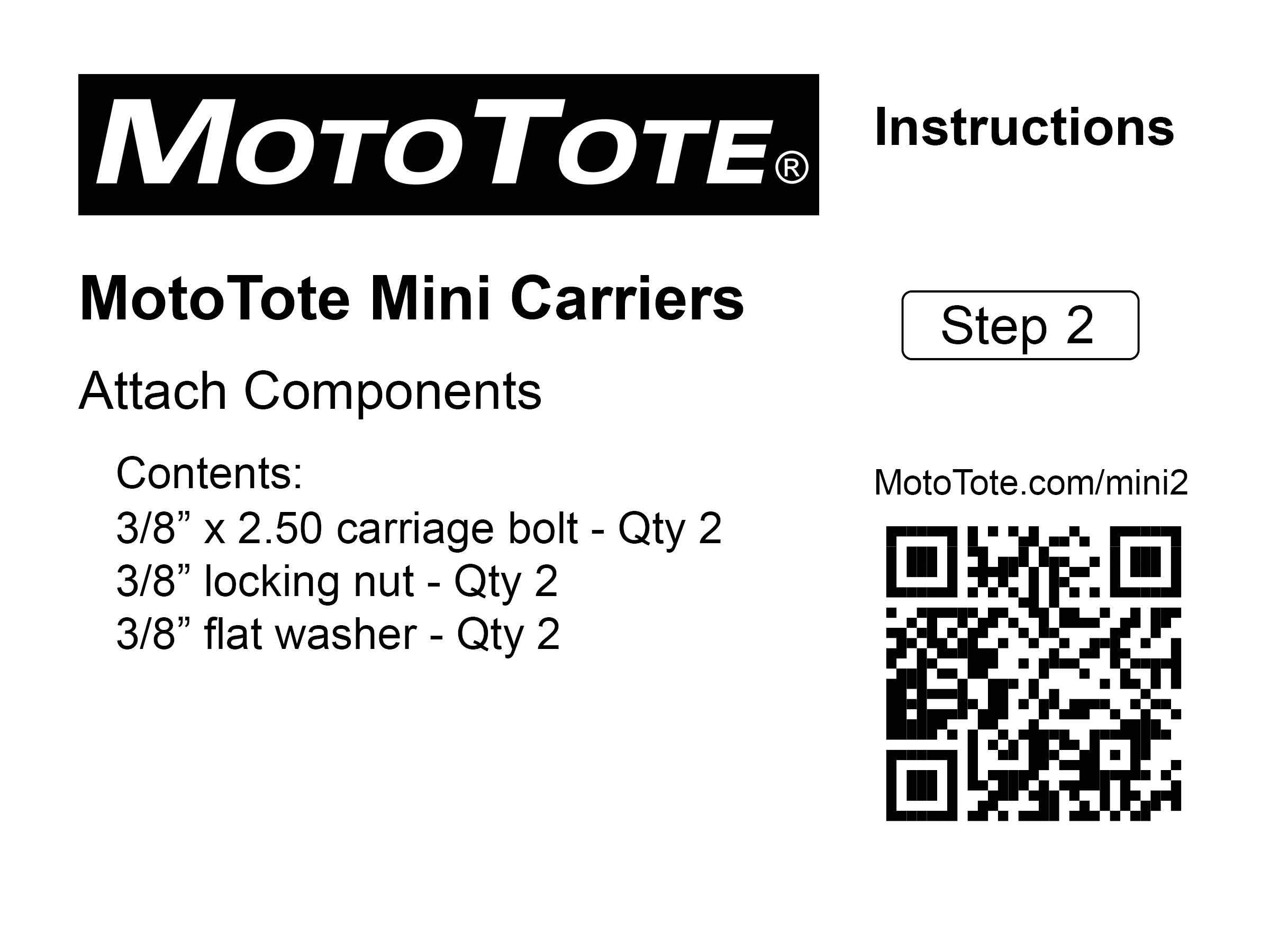 Mini Bike Rack - Hardware Bag 2