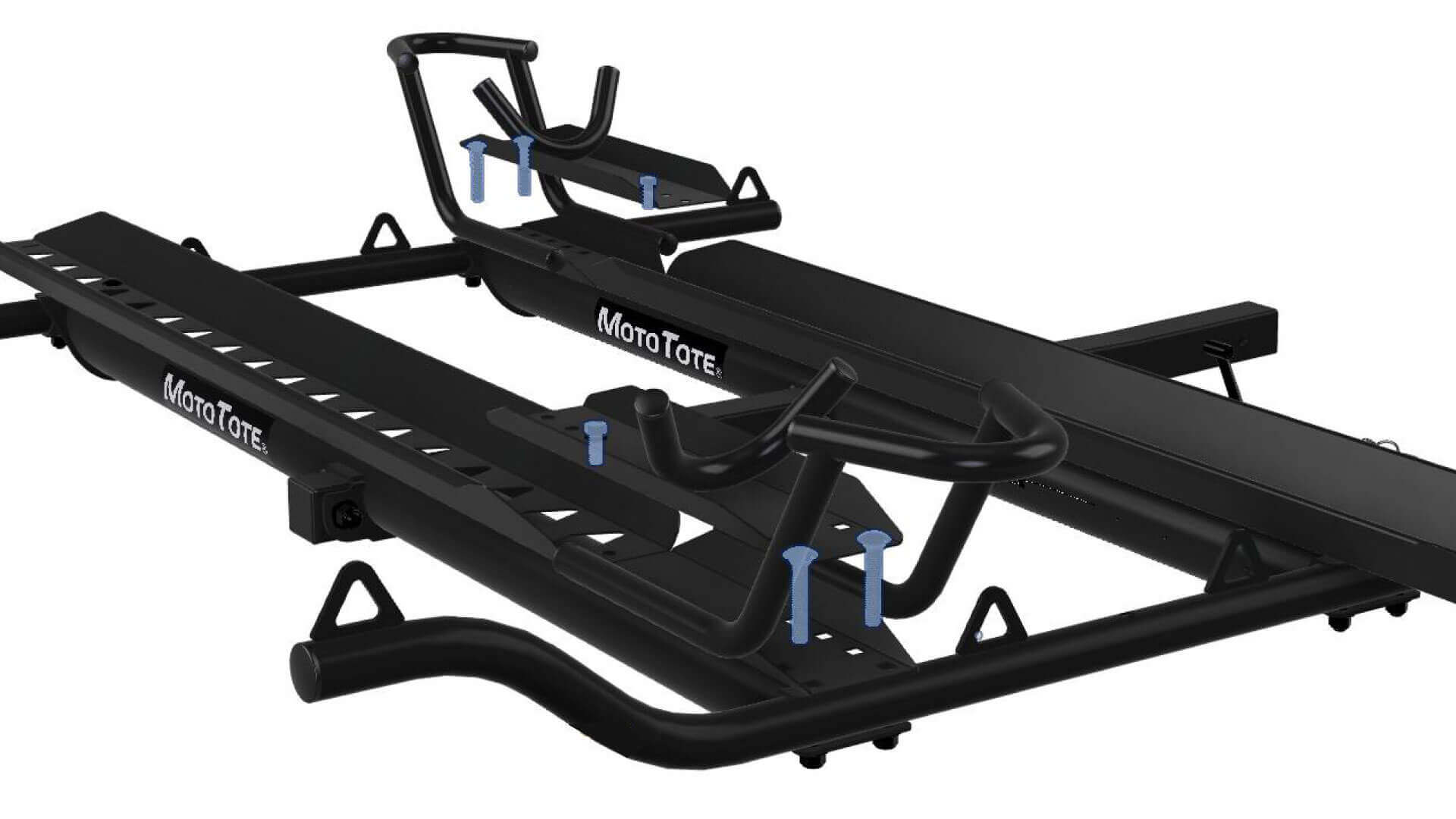 Attach Wheel Chock - Dual Motorcycle Carrier