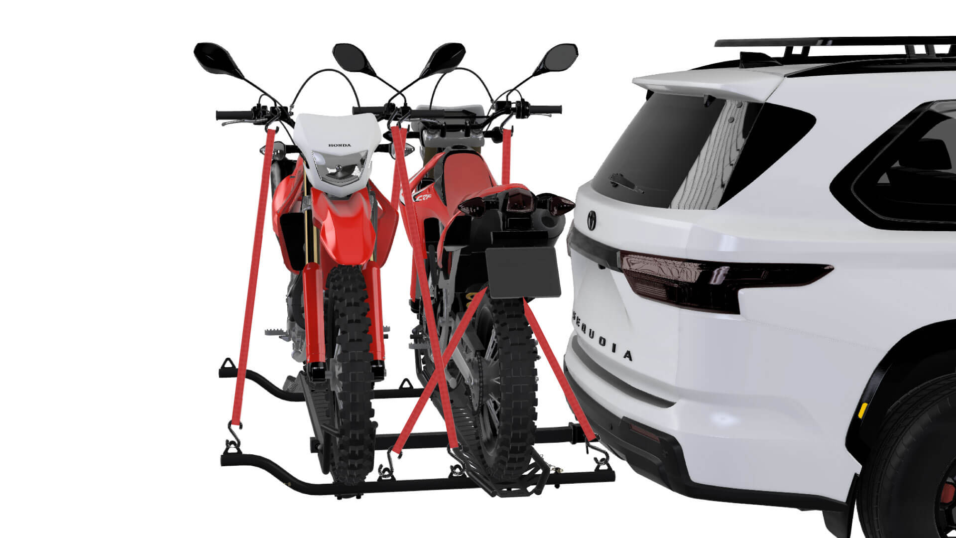 Dual Motorcycle Carrier Installation - Tie Downs
