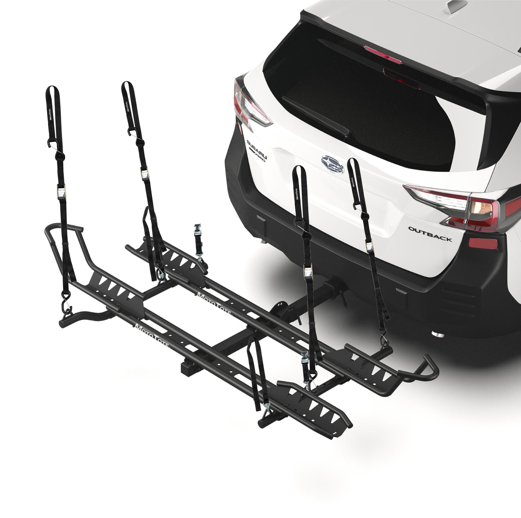 Fashion bike rack that attaches to trailer hitch