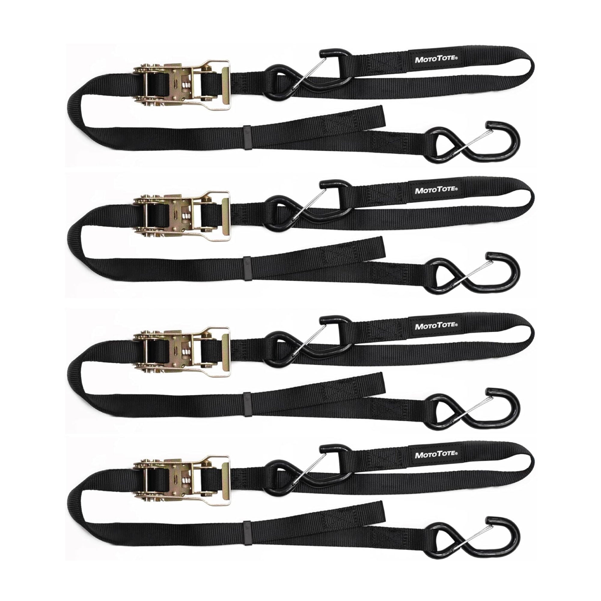 SafeLoop Ratcheting Tie Downs - 4 Pack