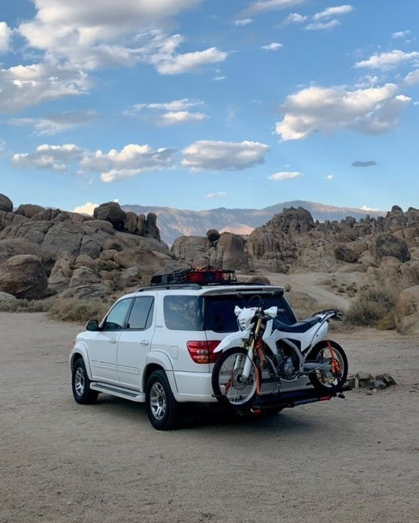 Dirt Bike Hitch Carrier on a Toyota Sequoia