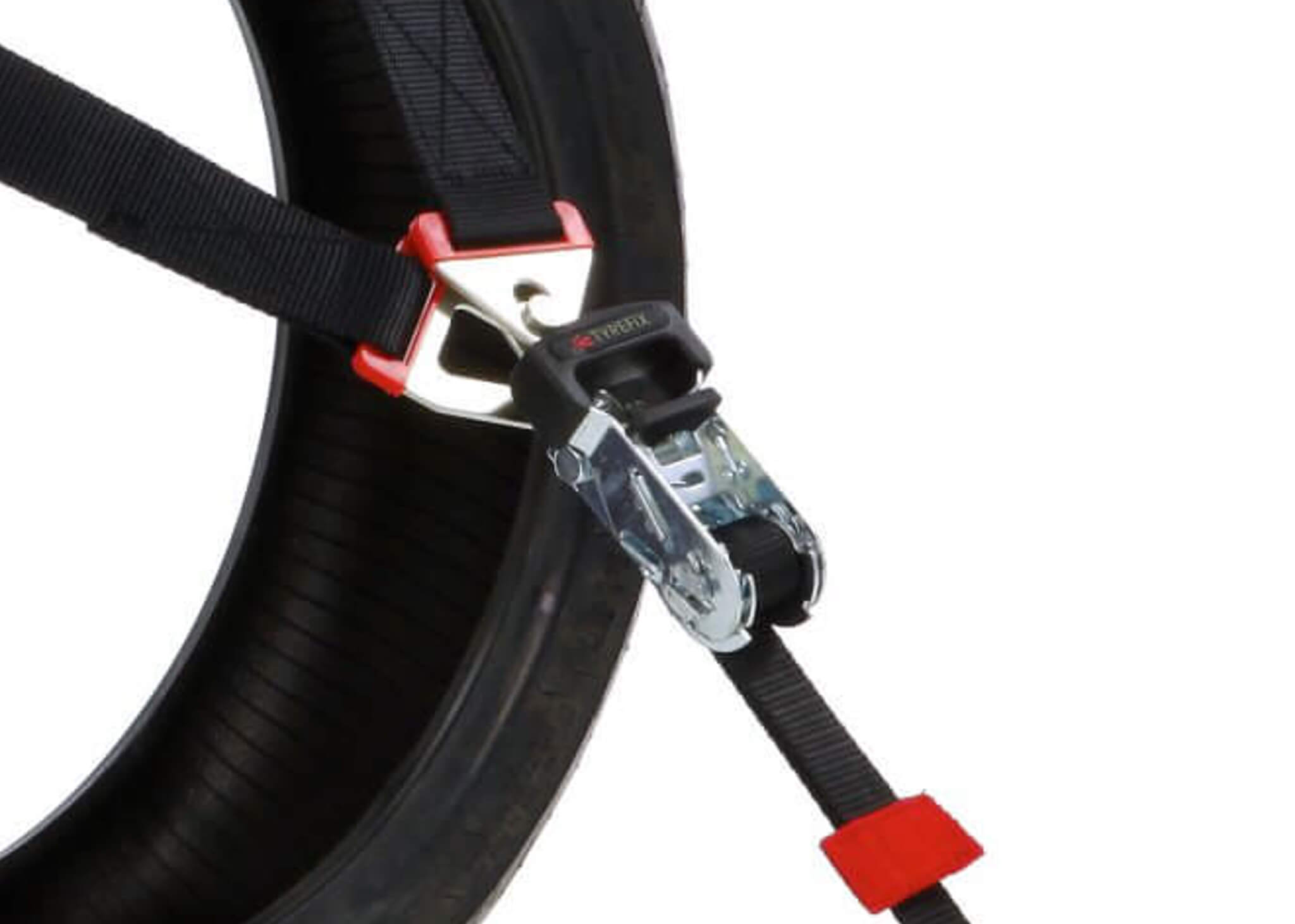 AceBikes TireFix Motorcycle Tie Down for Rear Tires Ratchet