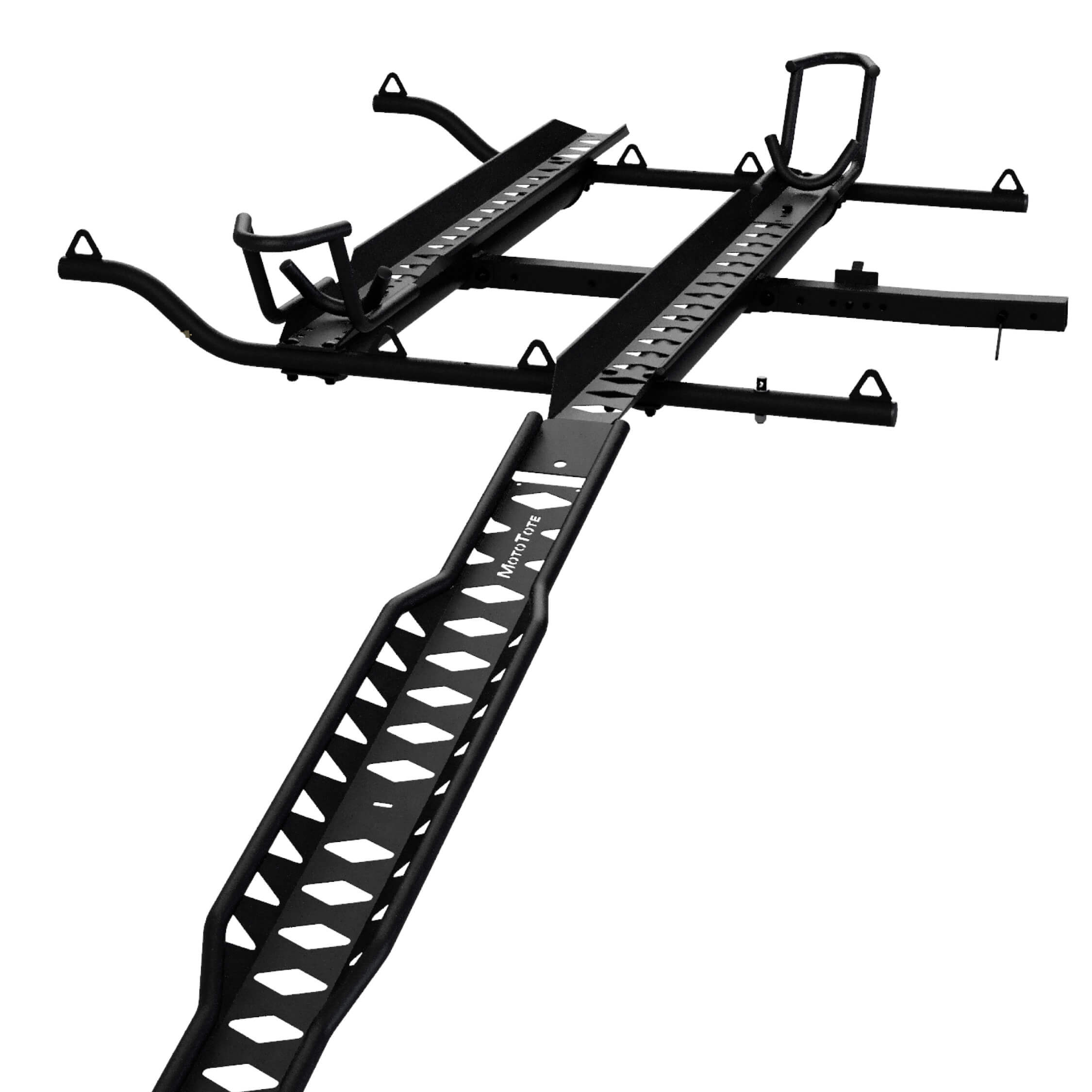 MotoTote Max Dual - Double Steel Motorcycle Hitch Carrier (600 lbs